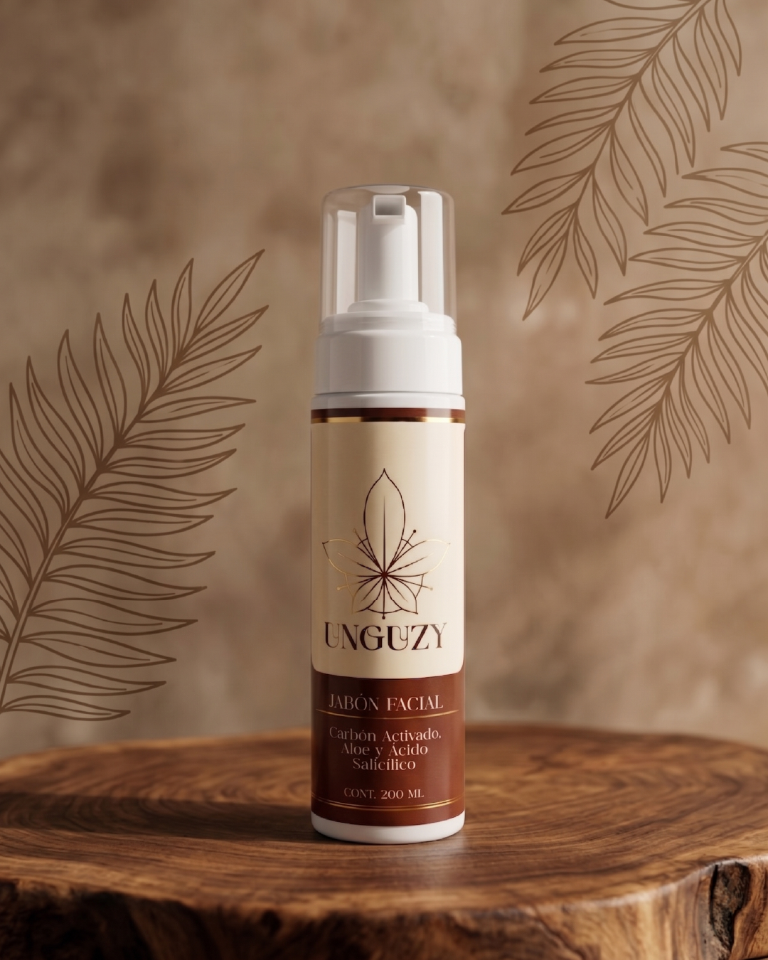 Jabón Facial de Carbón Activado, Aloe Vera y Ácido Salicílico